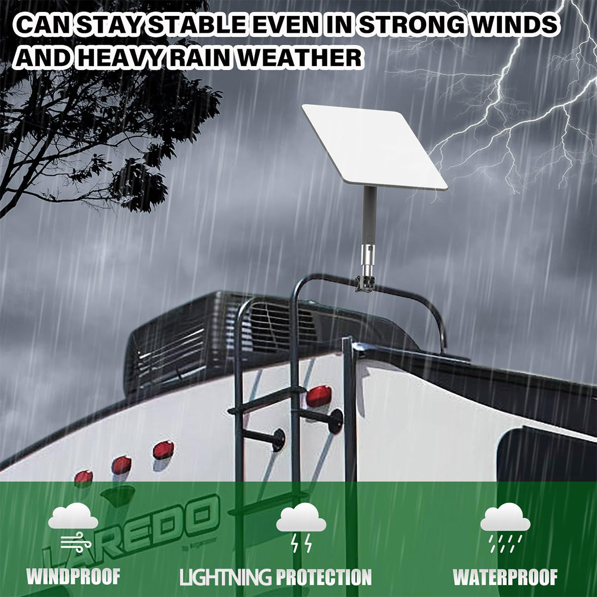 Alloy Starlink Mount with Pipe Adapter for Starlink Gen 2